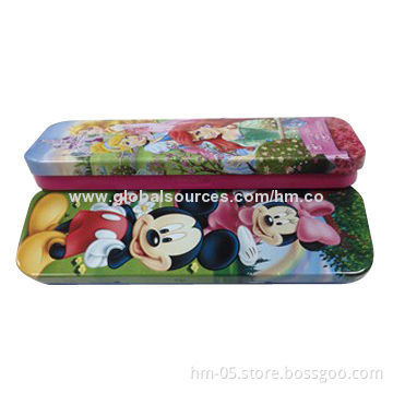 Mickey mouse pencil case, made of 0.23mm, shapes, sizes and printing can be customized